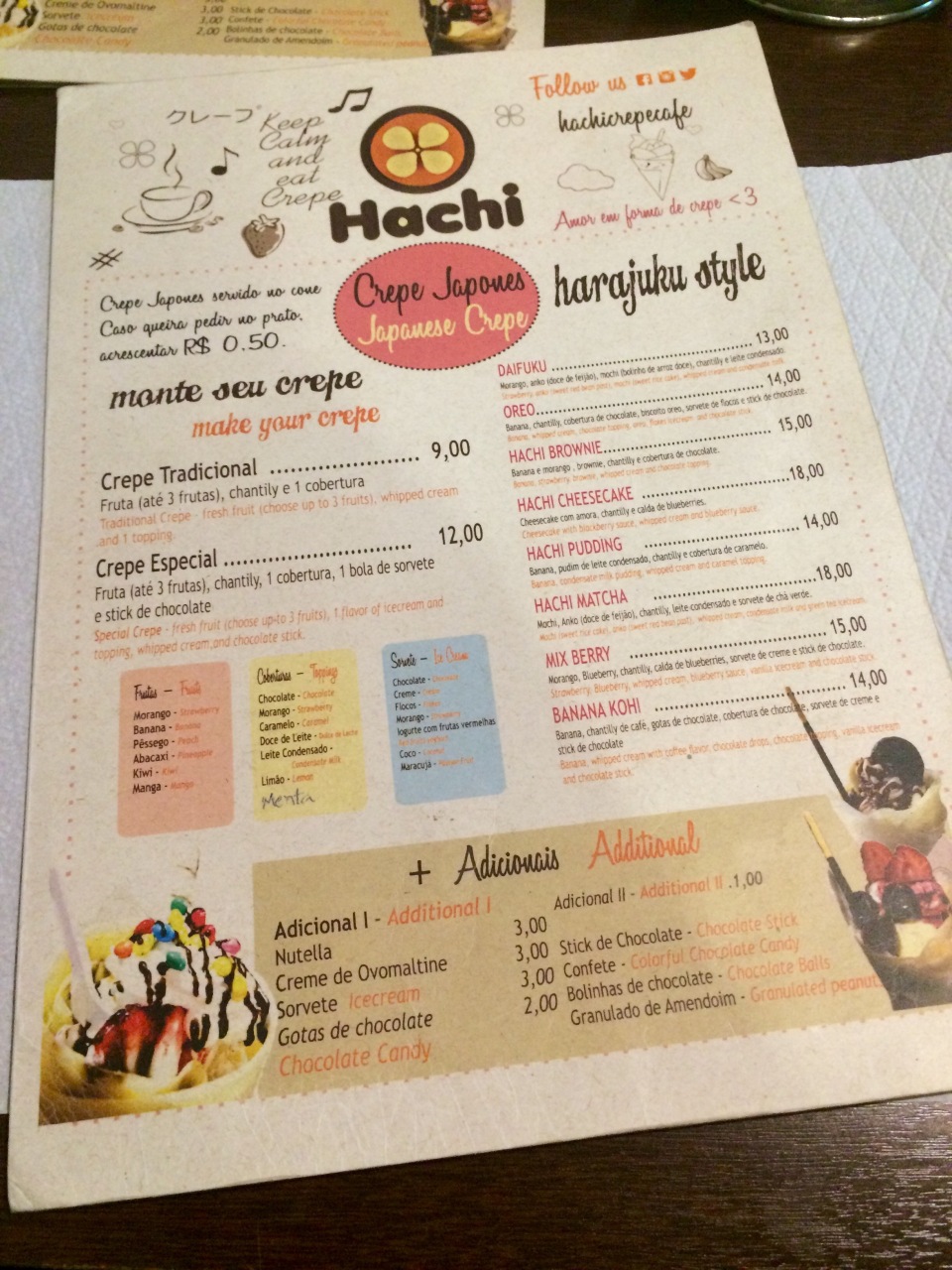 Hachi Crepe &amp; Café by Cantinho da Tarsi